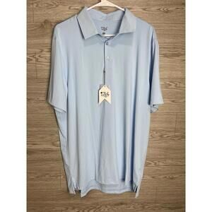 1764 Signature Golf Sprig Polo L  Blue NWT